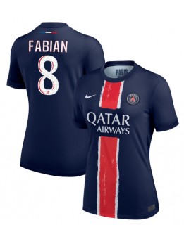 Billige Paris Saint-Germain Fabian Ruiz #8 Hjemmedrakt Dame 2024-25 Kortermet